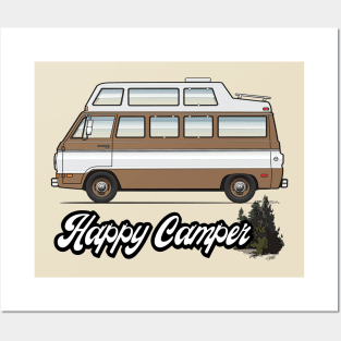 happy camper Posters and Art